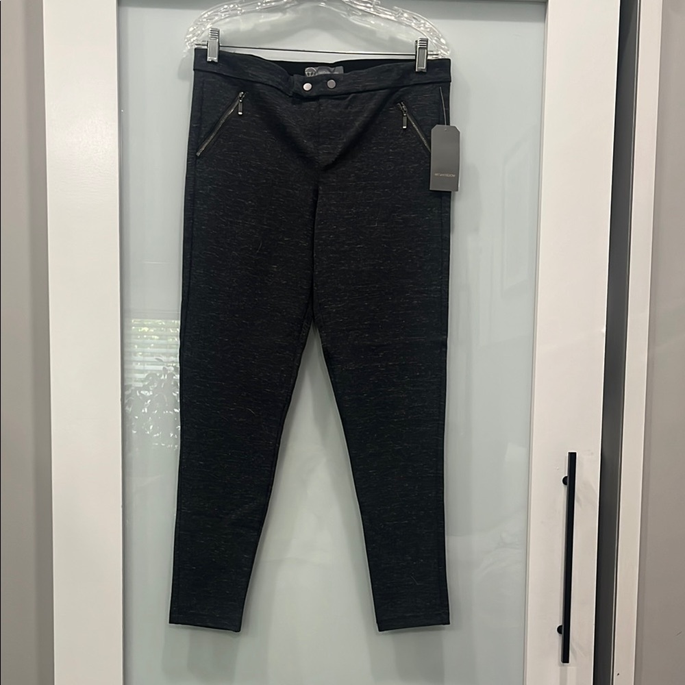 Wit & Wisdom Gray Pull on Casual Pants with Elastic Waistband, Size 12